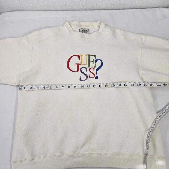 Vintage Guess Jeans Crewneck Embroidered Sweatshirt Women's Size Large USA - Picture 3 of 12